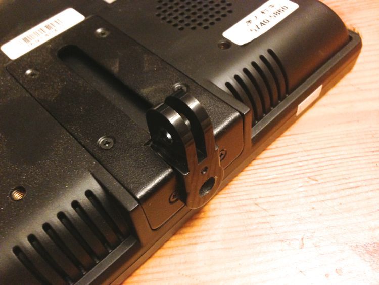 Push the gopro piece into place